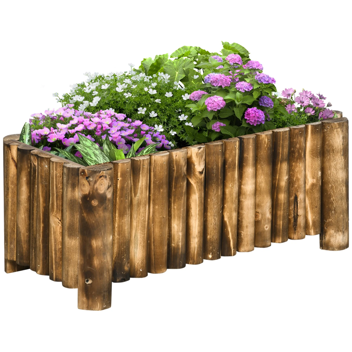 Outsunny Blumenkasten Natur 78 X 35 X 30 Cm (LxBxH) | Pflanzbeet Kräuterbeet Pflanzkasten Hochbeet 1 Outsunny Blumenkasten Natur 78 X 35 X 30 Cm (LxBxH) | Pflanzbeet Kräuterbeet Pflanzkasten Hochbeet