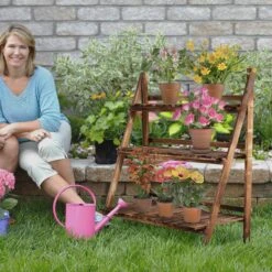 Outsunny Pflanzentreppe Klappbar Natur 100 X 37 X 93 Cm (LxBxH) | Blumenregal Blumenbank Blumentreppe Blumenständer 9 Outsunny Pflanzentreppe Klappbar Natur 100 X 37 X 93 Cm (LxBxH) | Blumenregal Blumenbank Blumentreppe Blumenständer -OUTSUNNY Verkäufe 8600336600 845 113 prod 004