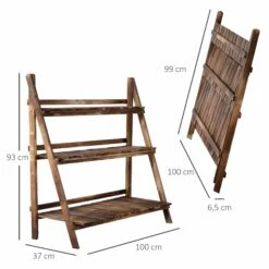 Outsunny Pflanzentreppe Klappbar Natur 100 X 37 X 93 Cm (LxBxH) | Blumenregal Blumenbank Blumentreppe Blumenständer 10 Outsunny Pflanzentreppe Klappbar Natur 100 X 37 X 93 Cm (LxBxH) | Blumenregal Blumenbank Blumentreppe Blumenständer -OUTSUNNY Verkäufe 8600336600 845 113 prod 005