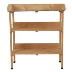 Outsunny Gärtnertisch Mit Metall-Arbeitsfläche 76 X 37 X 89 Cm (LxBxH) | Pflanztisch Blumentisch Holzpflanztisch Gartentisch -OUTSUNNY Verkäufe 8600336600 845 211 prod 003