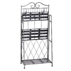 Outsunny Pflanzregal Mit 3 Ebenen Silbergrau 44 X 25 X 96 Cm (LxBxH) | Pflanzenständer Blumenregal Metallregal Gartenregal 8 Outsunny Pflanzregal Mit 3 Ebenen Silbergrau 44 X 25 X 96 Cm (LxBxH) | Pflanzenständer Blumenregal Metallregal Gartenregal -OUTSUNNY Verkäufe 8600336600 845 220 prod 003