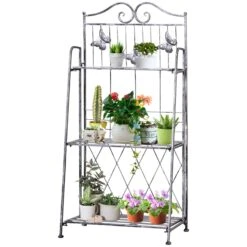 Outsunny Pflanzregal Mit 3 Ebenen Silbergrau 44 X 25 X 96 Cm (LxBxH) | Pflanzenständer Blumenregal Metallregal Gartenregal 10 Outsunny Pflanzregal Mit 3 Ebenen Silbergrau 44 X 25 X 96 Cm (LxBxH) | Pflanzenständer Blumenregal Metallregal Gartenregal -OUTSUNNY Verkäufe 8600336600 845 220 prod 005