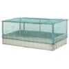Outsunny Gartenbeet Mit Netzabdeckung Weiß, Grün 174 X 90 X 70 Cm (LxBxH) | Kräuterbeet Pflanzkasten Blumenkasten Gartenkräuter