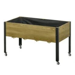 Outsunny Hochbeet Mit Rädern Braun 120L X 60,5B X 66H Cm | Pflanztisch Hochbeet Pflanzkasten Mit Rollen Blumenkasten 8 Outsunny Hochbeet Mit Rädern Braun 120L X 60,5B X 66H Cm | Pflanztisch Hochbeet Pflanzkasten Mit Rollen Blumenkasten -OUTSUNNY Verkäufe 8600336600 845 630V01 prod 003