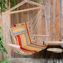 Outsunny Hängesessel Mit Kopfkissen Mehrfarbig 100 X 106 Cm (LxH) | Hängestuhl Hängematte Hängesitz Schaukelstuhl 8 Outsunny Hängesessel Mit Kopfkissen Mehrfarbig 100 X 106 Cm (LxH) | Hängestuhl Hängematte Hängesitz Schaukelstuhl -OUTSUNNY Verkäufe 8600336600 84A 142 prod 003