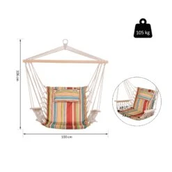 Outsunny Hängesessel Mit Kopfkissen Mehrfarbig 100 X 106 Cm (LxH) | Hängestuhl Hängematte Hängesitz Schaukelstuhl 10 Outsunny Hängesessel Mit Kopfkissen Mehrfarbig 100 X 106 Cm (LxH) | Hängestuhl Hängematte Hängesitz Schaukelstuhl -OUTSUNNY Verkäufe 8600336600 84A 142 prod 005