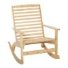 Outsunny Garten Schaukelstuhl Aus Bambus 70 X 100 X 95,5 Cm (BxLxH) | Holzstuhl Relaxstuhl Gartenstuhl Gartenmöbel