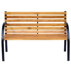 Outsunny Gartenbank Natur 122 X 60 X 80 Cm (LxBxH) | Sitzbank Parkbank 2-Sitzer Gartenmöbel Bank -OUTSUNNY Verkäufe 8600336600 84B 188 prod 003