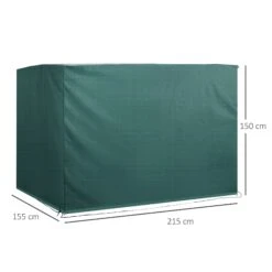 Outsunny Abdeckhaube Für Gartenmöbel Grün 215 X 155 X 150 Cm (LxBxH) | Abdeckung Gartenmöbel Schutzhülle Abdeckplane -OUTSUNNY Verkäufe 8600336600 84B 265 prod 004