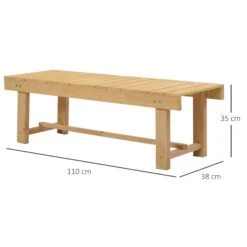 Outsunny Gartenbank Natur 110 X 38 X 35 Cm (LxBxH) | Sitzbank Parkbank 2-Sitzer Gartenmöbel Bank 9 Outsunny Gartenbank Natur 110 X 38 X 35 Cm (LxBxH) | Sitzbank Parkbank 2-Sitzer Gartenmöbel Bank -OUTSUNNY Verkäufe 8600336600 84B 362 prod 004