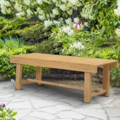Outsunny Gartenbank Natur 110 X 38 X 35 Cm (LxBxH) | Sitzbank Parkbank 2-Sitzer Gartenmöbel Bank 10 Outsunny Gartenbank Natur 110 X 38 X 35 Cm (LxBxH) | Sitzbank Parkbank 2-Sitzer Gartenmöbel Bank -OUTSUNNY Verkäufe 8600336600 84B 362 prod 005