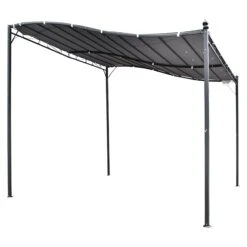 Outsunny Gartenpavillon Mit Geschwungenem Dach 297L X 297B Cm | Pavillon Unterstand Zelt Partyzelt Pergola Party Pavillon -OUTSUNNY Verkäufe 8600336600 84C 038GY prod 003