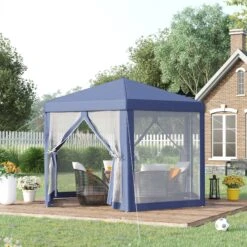 Outsunny Pavillon In Sechseckiger Form 390 X 390 X 250 Cm (LxBxH) | Partyzelt Gartenzelt Festzelt Gartenpavillon -OUTSUNNY Verkäufe 8600336600 84C 044BU prod 005