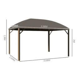 Outsunny Gartenpavillon Mit 2 Laternenhaken Bronze, Braun 398 X 298 X 280 Cm (LxBxH) | Partyzelt Festzelt Mit 4 Doppel-Seitenteilen 9 Outsunny Gartenpavillon Mit 2 Laternenhaken Bronze, Braun 398 X 298 X 280 Cm (LxBxH) | Partyzelt Festzelt Mit 4 Doppel-Seitenteilen -OUTSUNNY Verkäufe 8600336600 84C 097 prod 004