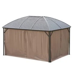 Outsunny Gartenpavillon Mit 2 Laternenhaken Bronze, Braun 398 X 298 X 280 Cm (LxBxH) | Partyzelt Festzelt Mit 4 Doppel-Seitenteilen 11 Outsunny Gartenpavillon Mit 2 Laternenhaken Bronze, Braun 398 X 298 X 280 Cm (LxBxH) | Partyzelt Festzelt Mit 4 Doppel-Seitenteilen -OUTSUNNY Verkäufe 8600336600 84C 097 prod 006
