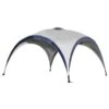 Outsunny Pavillon Grau, Blau 400 X 400 X 250 Cm (LxBxH) | Gartenzelt Partyzelt Festzelt Gartenpavillon