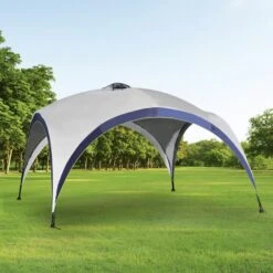 Outsunny Pavillon Grau, Blau 400 X 400 X 250 Cm (LxBxH) | Gartenzelt Partyzelt Festzelt Gartenpavillon 10 Outsunny Pavillon Grau, Blau 400 X 400 X 250 Cm (LxBxH) | Gartenzelt Partyzelt Festzelt Gartenpavillon -OUTSUNNY Verkäufe 8600336600 84C 109 prod 005