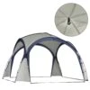 Outsunny Gartenpavillon Grau, Blau 350 X 350 X 230 Cm (LxBxH) | Gartenzelt Partyzelt Festzelt Pavillon Garten