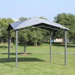 Outsunny Gartenzelt Mit Geometrischem Laubendach Grau, Schwarz 300 X 300 X 260 Cm (LxBxH) | Pavillon Partyzelt Festzelt Gartenpavillon -OUTSUNNY Verkäufe 8600336600 84C 113 prod 005