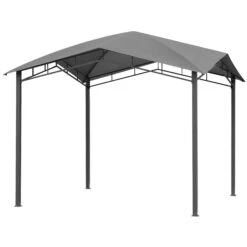 Outsunny Gartenzelt Mit Geometrischem Laubendach Grau, Schwarz 300 X 300 X 260 Cm (LxBxH) | Pavillon Partyzelt Festzelt Gartenpavillon -OUTSUNNY Verkäufe 8600336600 84C 113 prod 006