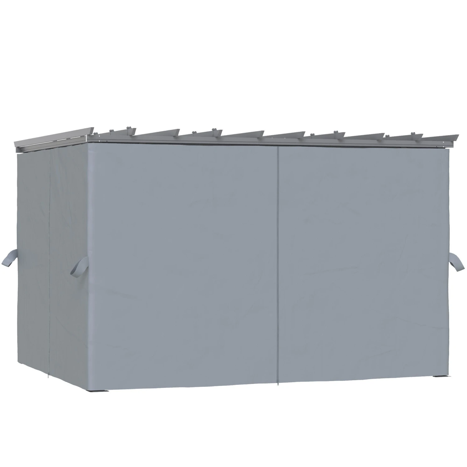 Outsunny Pergola Mit Abnehmbaren Vorhängen Dunkelgrau 360 X 300 X 243 Cm (L X B X H) | Garten Pavillon Sonnenschutz UV Schutz Partyzelt 6 Outsunny Pergola Mit Abnehmbaren Vorhängen Dunkelgrau 360 X 300 X 243 Cm (L X B X H) | Garten Pavillon Sonnenschutz UV Schutz Partyzelt – Bild 6