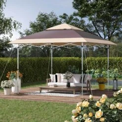 Outsunny Pop-Up-Pavillon Zusammenfaltbar 350 X 350 X 268 Cm (L X B X H) | Gartenpavillon Faltpavillon Partyzelt Gartenzelt 8 Outsunny Pop-Up-Pavillon Zusammenfaltbar 350 X 350 X 268 Cm (L X B X H) | Gartenpavillon Faltpavillon Partyzelt Gartenzelt -OUTSUNNY Verkäufe 8600336600 84C 230BN prod 003