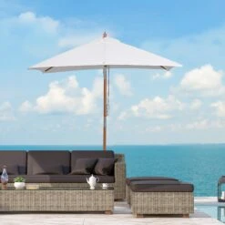 Outsunny Sonnenschirm Knickbar 200 X 150 X 230 Cm (LxBxH) | Gartenschirm Strandschirm Balkonschirm Knickbar -OUTSUNNY Verkäufe 8600336600 84D 017CW prod 004
