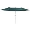 Outsunny Sonnenschirm Mit Handkurbel L460 X B270 X H240 Cm | Gartenschirm Marktschirm Mit Handkurbel Doppel Sonnenschirm