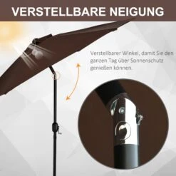 Outsunny Sonnenschirm Mit Handkurbel Ø2,7 X 2,35 M (ØxH) | Gartenschirm Knickschirm Marktschirm Knickbar 10 Outsunny Sonnenschirm Mit Handkurbel Ø2,7 X 2,35 M (ØxH) | Gartenschirm Knickschirm Marktschirm Knickbar -OUTSUNNY Verkäufe 8600336600 84D 032CF prod 005