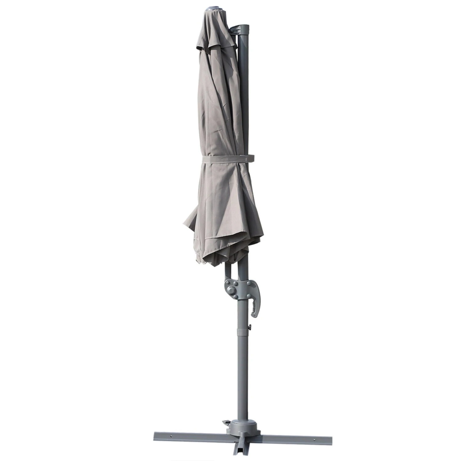 Outsunny Ampelschirm Mit Handkurbel 294 X 248 Cm (ØxH) | Sonnenschirm Kurbelschirm Terrassenschirm Schirm 6 Outsunny Ampelschirm Mit Handkurbel 294 X 248 Cm (ØxH) | Sonnenschirm Kurbelschirm Terrassenschirm Schirm – Bild 6