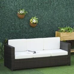 Outsunny 3 - Sitzer Rattansofa Mit Kissen 185 X 70 X 80 Cm (LxBxH? | Gartencouch Gartenmöbel Loungesofa Rattan Terasse 8 Outsunny 3 - Sitzer Rattansofa Mit Kissen 185 X 70 X 80 Cm (LxBxH? | Gartencouch Gartenmöbel Loungesofa Rattan Terasse -OUTSUNNY Verkäufe 8600336600 860 095V01CW prod 003
