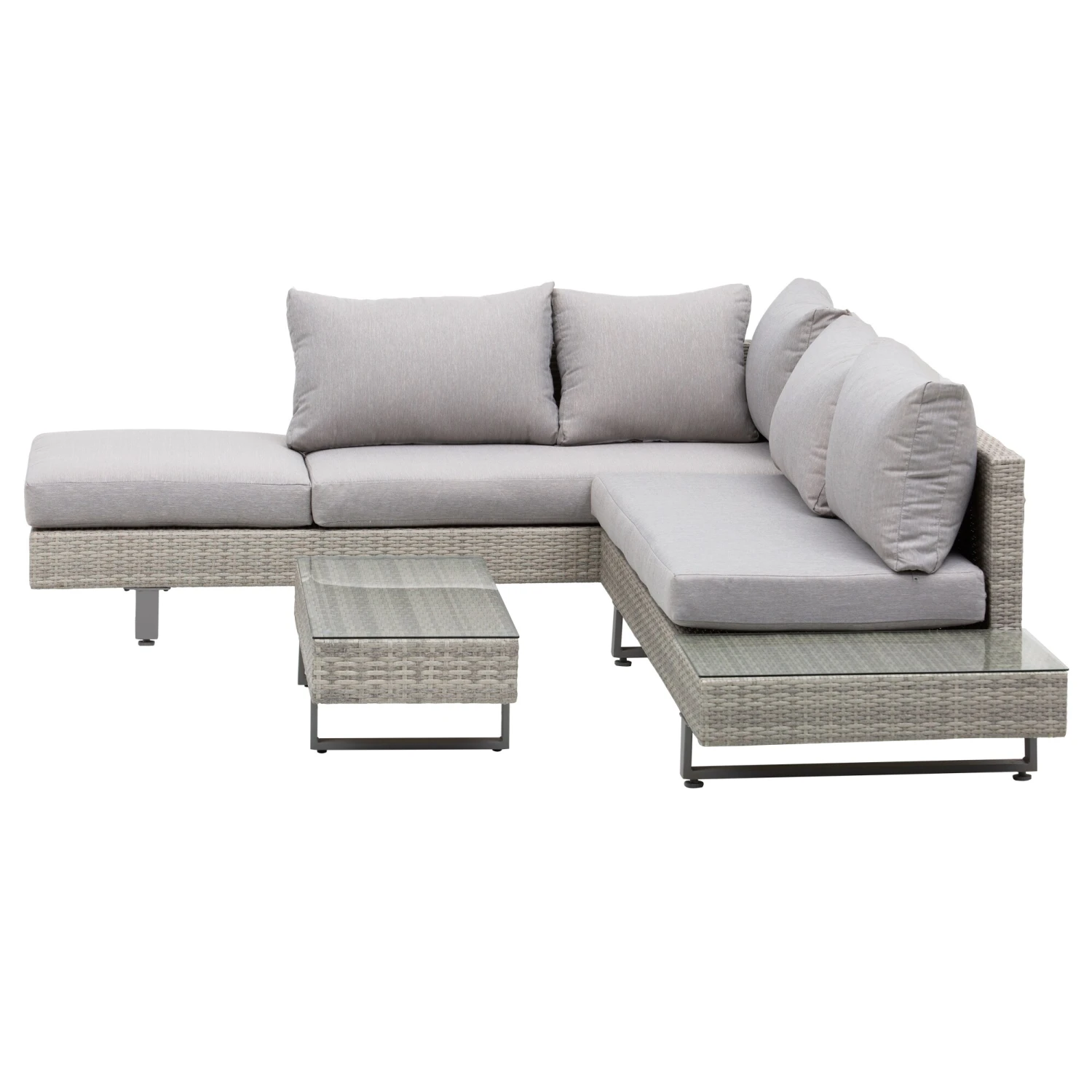 Outsunny Rattansofa Set Mit Tisch Grau | Sitzgruppe Gartenmöbel Sitzgarnitur Tisch 6 Outsunny Rattansofa Set Mit Tisch Grau | Sitzgruppe Gartenmöbel Sitzgarnitur Tisch – Bild 6