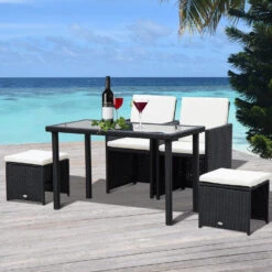 Outsunny Sitzgruppe Aus Polyrattan Geflecht 120L X 60B X 72H Cm | Sitzgruppe Sofagarnitur Gartenset Gartenmöbel Set Gartenmöbel -OUTSUNNY Verkäufe 8600336600 861 015 prod 005