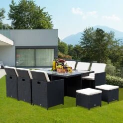 Outsunny Polyrattan Sitzgruppe Als 27-tlg. Set Schwarz, Cremeweiß | Gartenmöbel Garten Garnitur Gartenset Essgruppe 8 Outsunny Polyrattan Sitzgruppe Als 27-tlg. Set Schwarz, Cremeweiß | Gartenmöbel Garten Garnitur Gartenset Essgruppe -OUTSUNNY Verkäufe 8600336600 861 030 prod 003