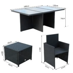 Outsunny Polyrattan Sitzgruppe Als 27-tlg. Set Schwarz, Cremeweiß | Gartenmöbel Garten Garnitur Gartenset Essgruppe 10 Outsunny Polyrattan Sitzgruppe Als 27-tlg. Set Schwarz, Cremeweiß | Gartenmöbel Garten Garnitur Gartenset Essgruppe -OUTSUNNY Verkäufe 8600336600 861 030 prod 005