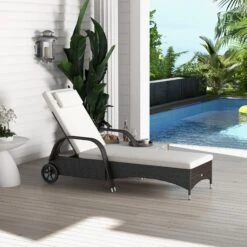 Outsunny Mobile Rattanliege Für Den Garten 200 X 73 X 56-103 Cm (LxBxH) | Sonnenliege Rattanliege Gartenmöbel Polyrattan 10 Outsunny Mobile Rattanliege Für Den Garten 200 X 73 X 56-103 Cm (LxBxH) | Sonnenliege Rattanliege Gartenmöbel Polyrattan -OUTSUNNY Verkäufe 8600336600 862 005BK prod 005