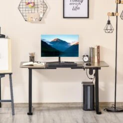 Vinsetto PC-Tisch Elektrisch Höhenverstellbar, LED-Anzeige 140 X 70 X 72-116 Cm (BxTxH) | Arbeitszimmer Computertisch Bürotisch Computerablage -OUTSUNNY Verkäufe 8600336600 920 071V90BK prod 004