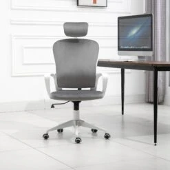 Vinsetto Bürostuhl  Mit Armlehne Und Kopfstütze 63 X 64 X 118-128 Cm (BxTxH) | Schreibtischstuhl Gamingstuhl Drehstuhl Chefsessel -OUTSUNNY Verkäufe 8600336600 921 327GY prod 003
