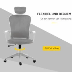 Vinsetto Bürostuhl  Mit Armlehne Und Kopfstütze 63 X 64 X 118-128 Cm (BxTxH) | Schreibtischstuhl Gamingstuhl Drehstuhl Chefsessel -OUTSUNNY Verkäufe 8600336600 921 327GY prod 005