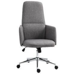 Vinsetto Bürostuhl Ergonomisch Grau 61 X 67 X 112,5-120,5 Cm (BxTxH) | Büromöbel Schreibtischstühl Bürostuhl Drehstuhl
