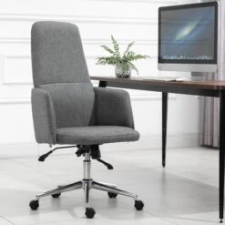 Vinsetto Bürostuhl Ergonomisch Grau 61 X 67 X 112,5-120,5 Cm (BxTxH) | Büromöbel Schreibtischstühl Bürostuhl Drehstuhl -OUTSUNNY Verkäufe 8600336600 921 329 prod 003