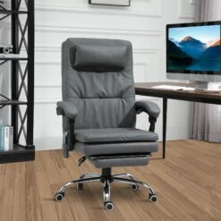 Vinsetto Bürostuhl Exklusiver Massagesessel, Entspannend, Insgesamt 7 Vibrationsmassagepunkte In Der Rückenlehne 67 X 70 X 112-120 Cm (LxBxH) | Massagesessel Chefsessel Drehstuhl Bürosessel -OUTSUNNY Verkäufe 8600336600 921 340V01CG prod 003