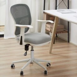 Vinsetto Bürostuhl Mesh-Gewebe Ist Atmungsaktiv Und Bequem, High-End-Lift Grau 57 X 58,8 X 88-96 Cm (BxTxH) | Bürostuhl Schreibtischstuhl Drehstuhl Bürosessel -OUTSUNNY Verkäufe 8600336600 921 554 prod 003
