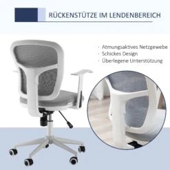 Vinsetto Bürostuhl Mesh-Gewebe Ist Atmungsaktiv Und Bequem, High-End-Lift Grau 57 X 58,8 X 88-96 Cm (BxTxH) | Bürostuhl Schreibtischstuhl Drehstuhl Bürosessel -OUTSUNNY Verkäufe 8600336600 921 554 prod 006
