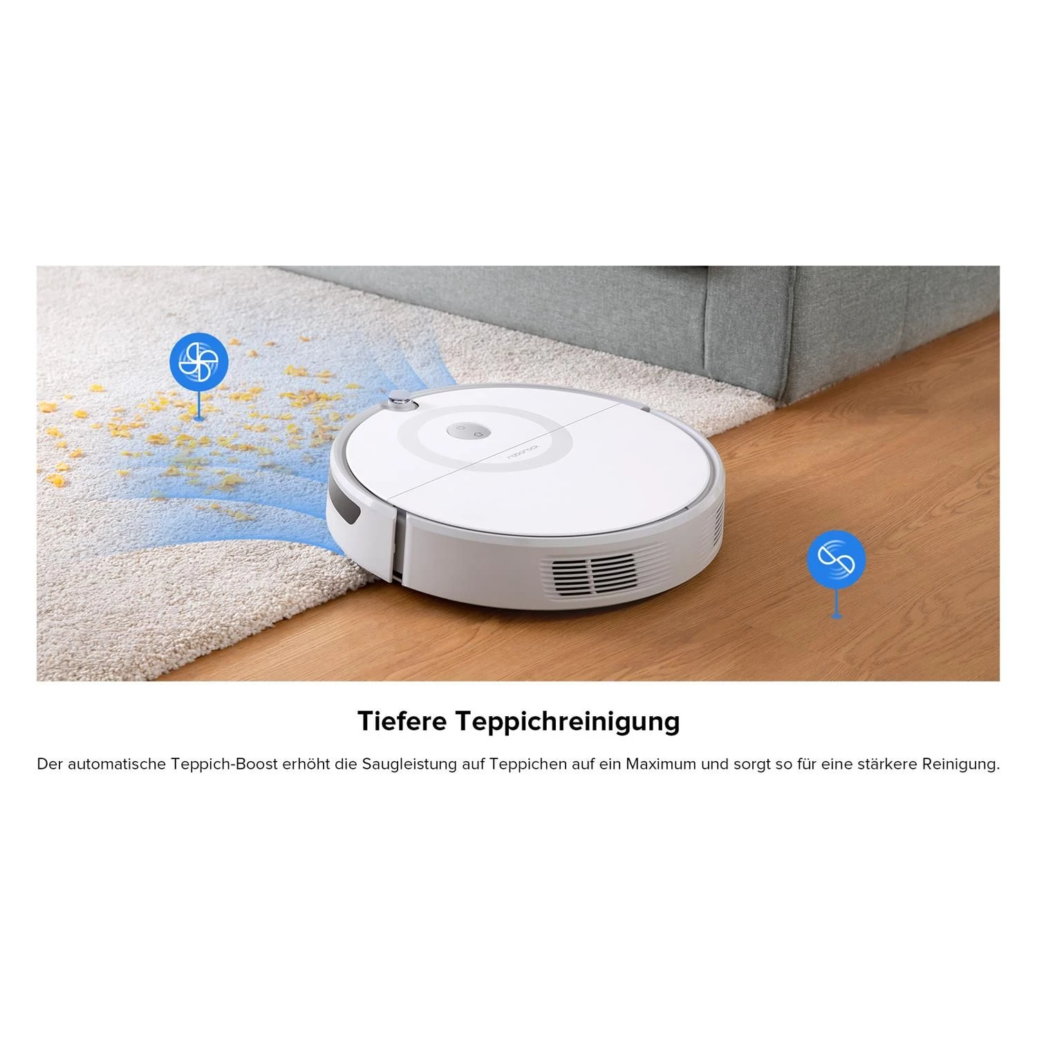 Roborock E5 Saugroboter Saug- Und Wischroboter (Fernbedienung & App-/Sprachsteuerung, 2500PA Saugleistung) 5 Roborock E5 Saugroboter Saug- Und Wischroboter (Fernbedienung & App-/Sprachsteuerung, 2500PA Saugleistung) – Bild 5
