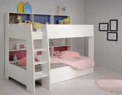 Etagenbett Tam Tam Parisot Inklusive Regale + Bettschubkasten + 2 Lattenrostplatten Weiß -OUTSUNNY Verkäufe 8600341000 5648 prod 005