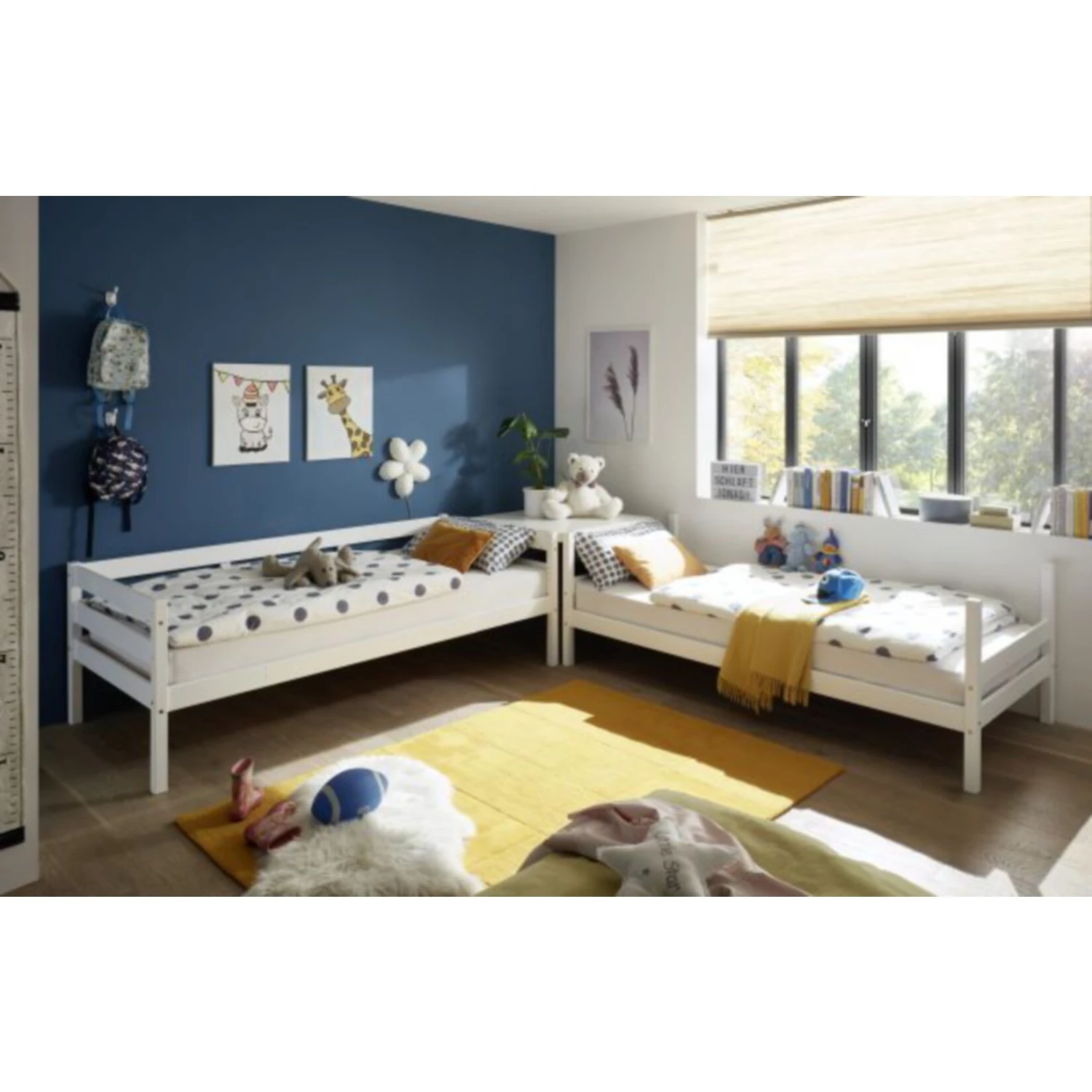 Etagenbett Alain Kiefer Massiv Weiß Nach Den Sicherheits-Normen EN 747-1 Und 747-2 Geprüft 3 Etagenbett Alain Kiefer Massiv Weiß Nach Den Sicherheits-Normen EN 747-1 Und 747-2 Geprüft – Bild 3