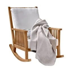 Schaukelstuhl Lina Natur/Weiß