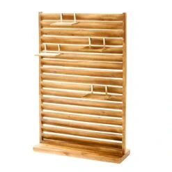 Outdoor-Sichtschutz, Klein Lamellen Hellbraun 120 Cm