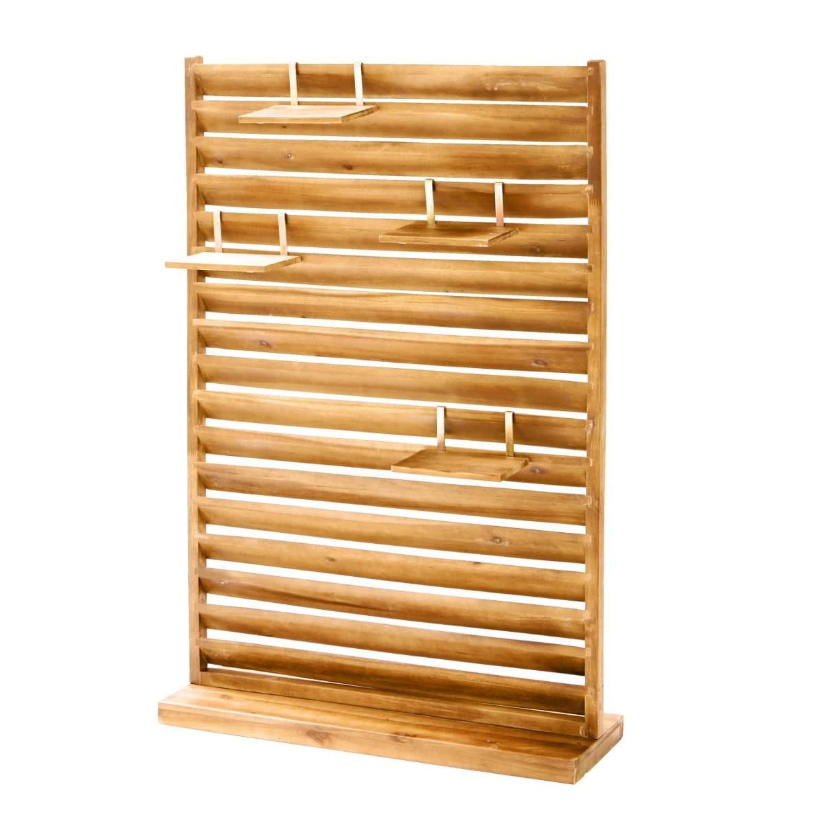 Outdoor-Sichtschutz, Klein Lamellen Hellbraun 120 Cm 1 Outdoor-Sichtschutz, Klein Lamellen Hellbraun 120 Cm